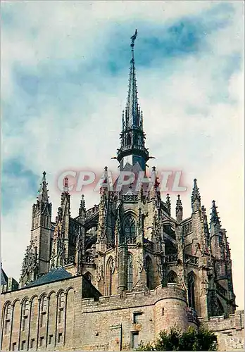 Cartes postales moderne Le Mont Saint Michel La Merveille et la Fleche