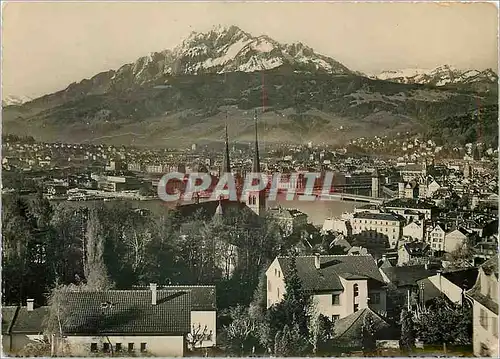 Moderne Karte Luzern mit Pilatus