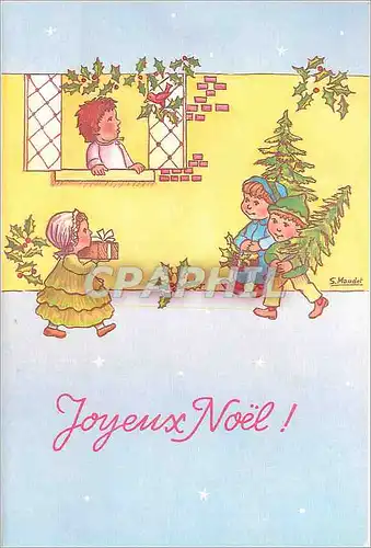 Moderne Karte Joyeux Noel