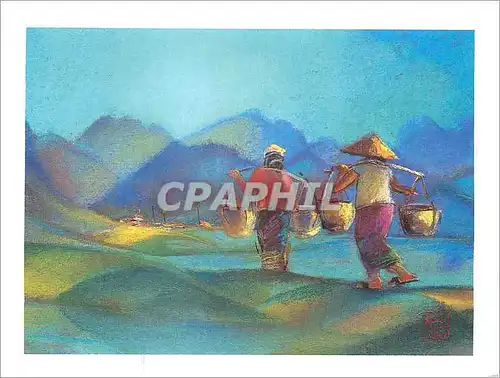 Cartes postales moderne Retour du Marche Creation de Chou Sundara