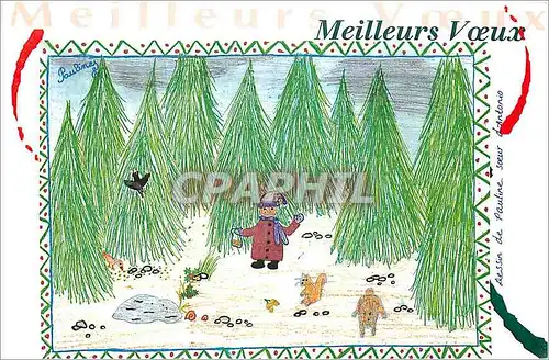 Moderne Karte Meilleurs Voeux