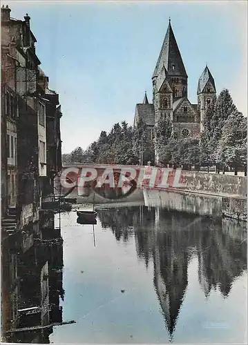 Cartes postales moderne Metz Les Roches et le Temple Protestant