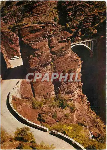 Cartes postales moderne Gorges de Daluis Alpes Maritimes Taillees dans les schistes rouges