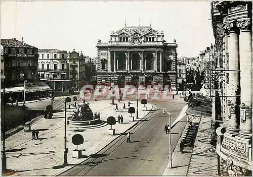 Moderne Karte Montpellier La Place de la Comedie