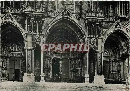 Moderne Karte Chartres E et L La Cathedrale Le Portail Sud