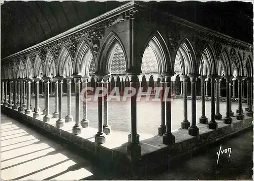 Cartes postales moderne Mont Saint Michel Manche Abbaye Galerie du Cloitre