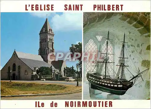 Cartes postales moderne L'Eglise Saint Philbert Ile de Noirmoutier