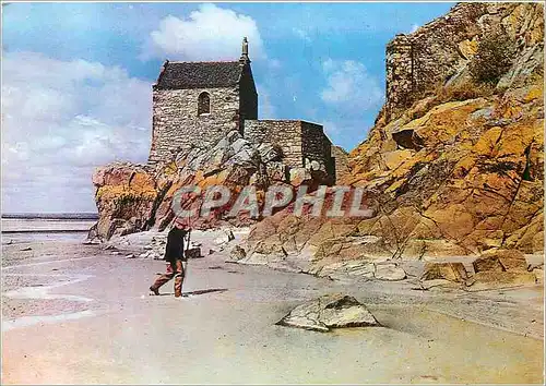 Cartes postales moderne St Michel Manche Chapelle St Aubert