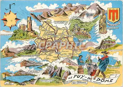 Cartes postales moderne Souvenirs de France Puy de Dome