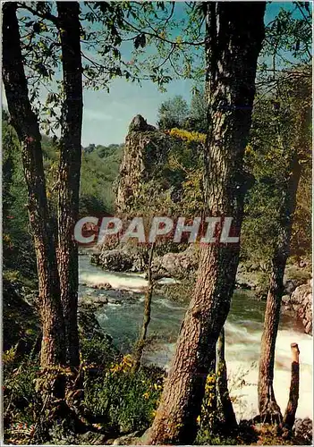 Moderne Karte Les Gorges de l'Auvezere