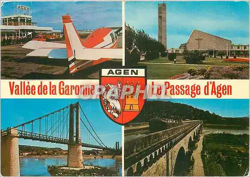 Cartes postales moderne Vallee de la Garonne Le Passage d'Agen Avion Aviation L'aeroport