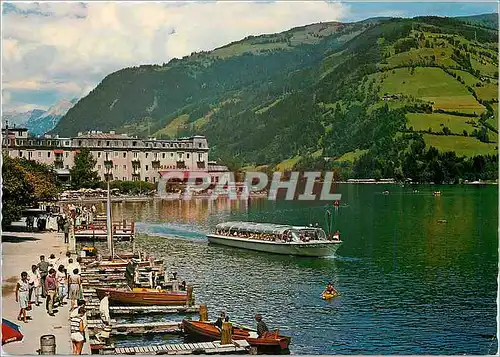 Moderne Karte Zell am See Austria Promenade am Grand Hotel