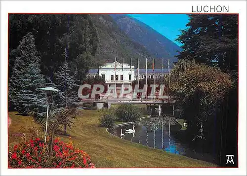Cartes postales moderne Les Pyrenees Luchon Haut Garonne Le Parc du Casino