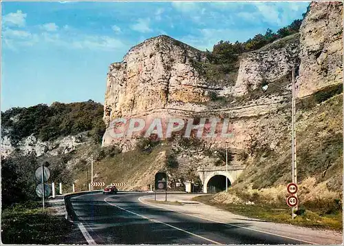 Moderne Karte Les Grottes d'Arcy sur Cure Yonne Le tunnel de Saint More