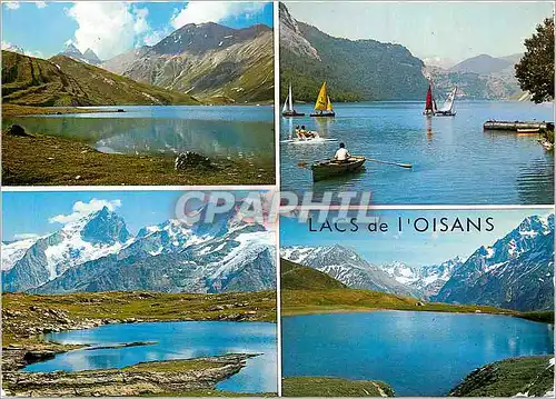 Moderne Karte Lacs de l'Oisans Lac du Goelon et Aiguilles d'Arves