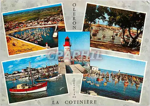 Moderne Karte Oleron Souvenir de La Cotiniere