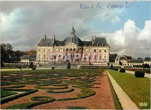 Moderne Karte Chateau de Vaux le Vicomte La Facade sur les Jardins