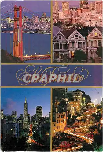 Moderne Karte San Francisco Highlights