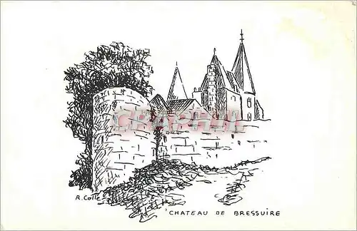 Moderne Karte Chateau de Bressuire