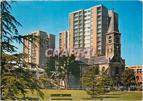 Moderne Karte Bobigny Eglise St Andre