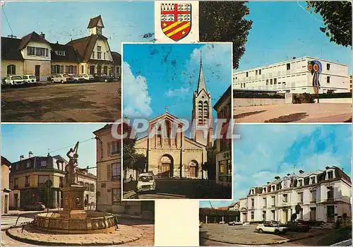 Cartes postales moderne Saint Leu La Foret La Gare Le C E S L'Eglise Place de la Forge L'Hotel de Ville