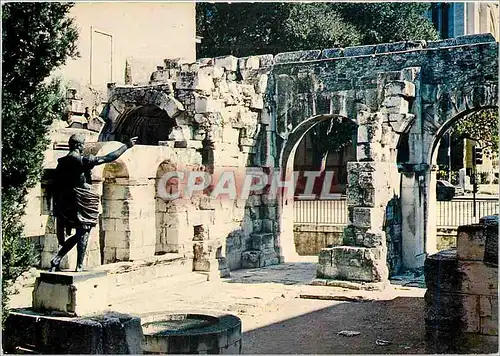 Moderne Karte Nimes La Porte d'Auguste