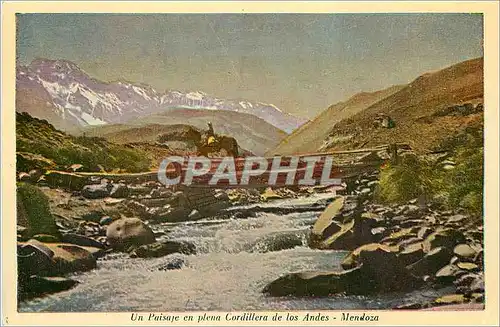 Cartes postales moderne Un Paisaje en plena Cordillera de los Andes Mendoza