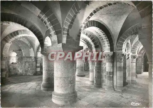 Moderne Karte Basilique de St Benoit sur Loire Loiret La Crypte