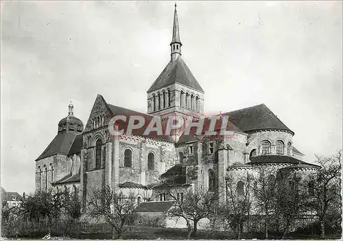 Moderne Karte Saint Benoit sur Loire Loiret La Basilique Vue generale Sud