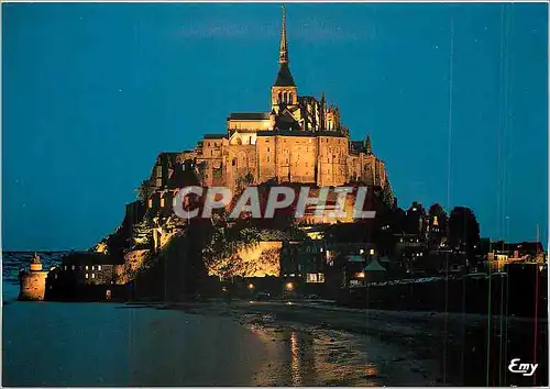 Moderne Karte Le Mont Saint Michel Manche