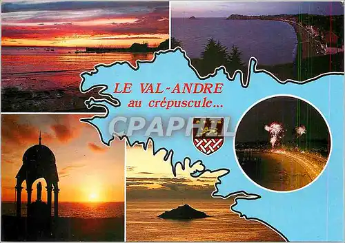 Cartes postales moderne Le Val Andre au crepuscule