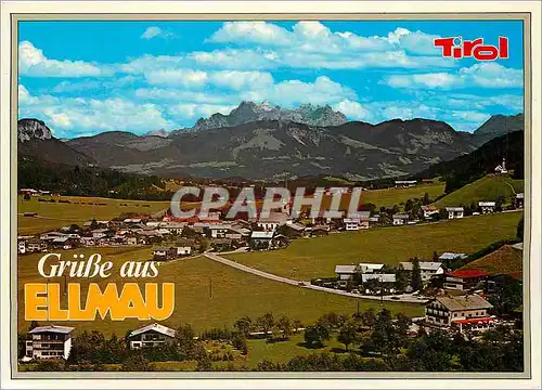 Moderne Karte Tirol Grusse aus Ellmau