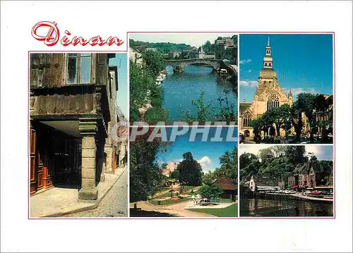 Cartes postales moderne Dinan Cotes d'Armor Cite medievale Vues diverses de la ville La Rance et le pont gothique