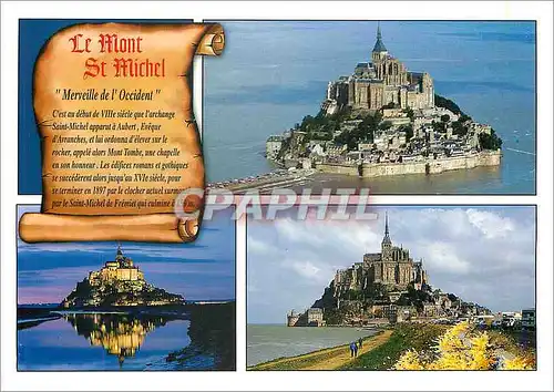 Moderne Karte Le Mont St Michel