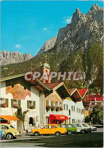 Cartes postales moderne Mittenwald Oberbayem Im Gries mit Womer und Viererspitze