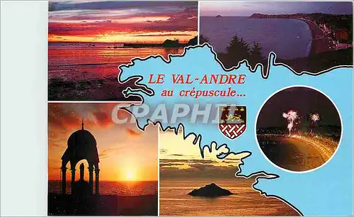 Cartes postales moderne Le Val Andre au crepuscule