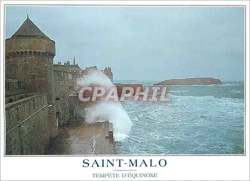 Moderne Karte Saint Malo Tempete d'Equinoxe