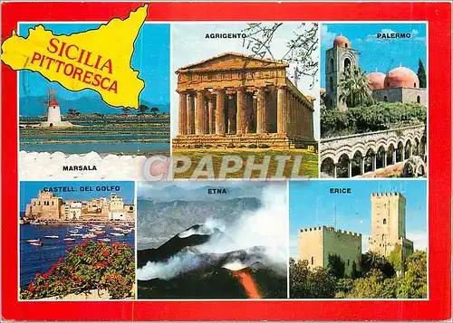 Cartes postales moderne Sicilia Pittoresca