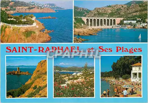 Moderne Karte Saint Raphael et ses Plages