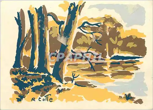 Moderne Karte Etang du Theil Parthenay Deux Sevres