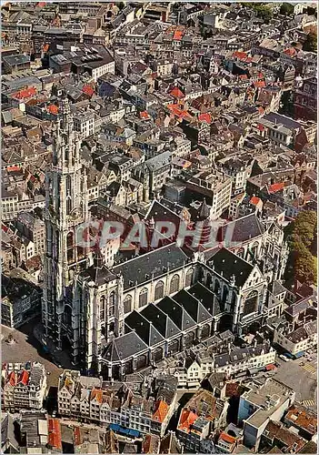 Cartes postales moderne Anvers Vue aerienne de la Cathedrale ND