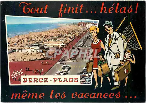 Cartes postales moderne Berck Plage Pas de Calais Vue sur la plage