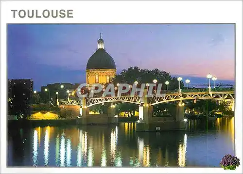 Moderne Karte Haute Garonne Toulouse Le Pont Saint Pierre et le Dome de La Grave