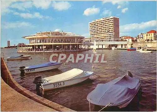 Moderne Karte Vichy La Rotonde du Lac et le Port