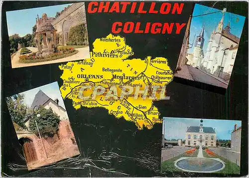 Moderne Karte Chatillon Coligny