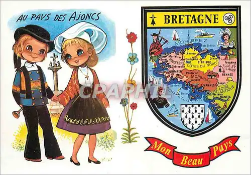Cartes postales moderne Au pays des Ajoncs Bretagne