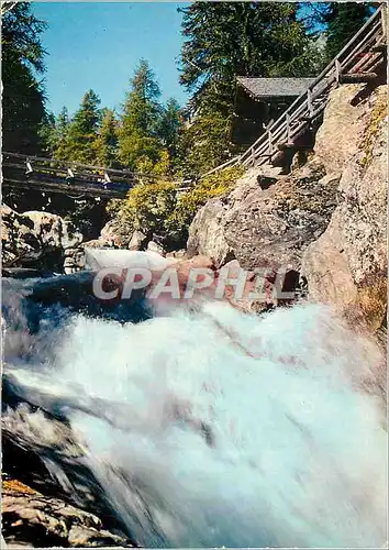 Moderne Karte Vallorcine Hte Savoie La Cascade de Berard