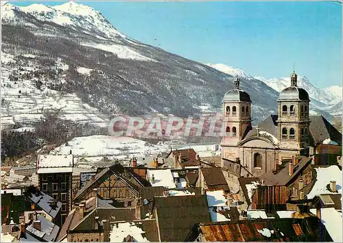 Cartes postales moderne Les Grandes Alpes en Hiver Briancon La Collegiale