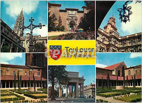 Moderne Karte Toulouse Cite Historique