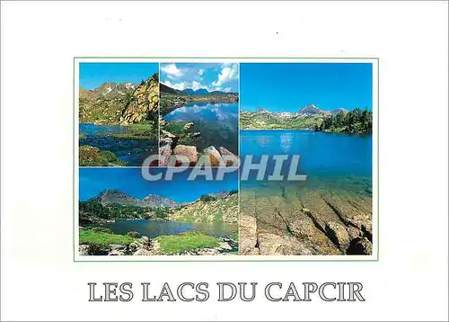 Moderne Karte Les Lacs du Capcir